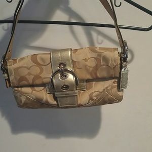 Coach signature print bag